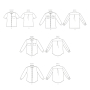 Naaipatroon Butterick 6841 unisex blouse, maat XL-XXXL, Dui/En/Fr