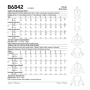Naaipatroon Butterick 6842 blouse, maat 42-50, Dui/En/Fr