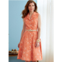 Patron Butterick 6843 robe de styliste femme, taille 34-42, en français
