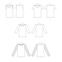 Naaipatroon Butterick 6848 Designer shirt, maat 42-50, Dui/En/Fr