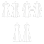 Naaipatroon Butterick 6850 jurk, maat 32-48, Dui/En/Fr