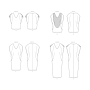 Naaipatroon Butterick 6853 tuniek en jurk, maat 32-40, Dui/En/Fr
