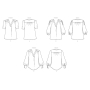 Naaipatroon Butterick 6855 blouse, maat 34-48, Dui/En/Fr