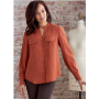Naaipatroon Butterick 6856 Designer blouse, maat 34-42, Dui/En/Fr