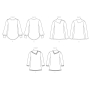 Naaipatroon Butterick 6857 pullover, maat 32-48, Dui/En/Fr