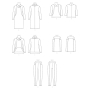 Naaipatroon Butterick 6858 combinatie, maat 32-40, Dui/En/Fr