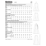 Patron Butterick 6866 jupe femme, taille 32-40, en français