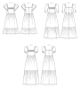 Patron Butterick 6872 robe femme, taille 34-42, en français