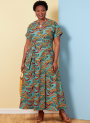 Patron Butterick 6873 robe femme, taille 54-60, en français