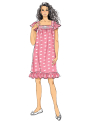 Nachtkleding Butterick 6883 nachtkleding, maat 42-50, Dui/En/Fr