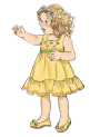 Patron Butterick 6885 robe enfant, taille  71-102cm, en français