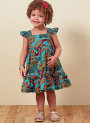 Patron Butterick 6885 robe enfant, taille  71-102cm, en français
