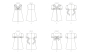 Patron Butterick 6886 robe enfant, taille 89-119cm, en français