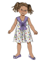 Patron Butterick 6886 robe enfant, taille 89-119cm, en français