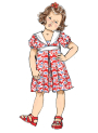 Patron Butterick 6886 robe enfant, taille 89-119cm, en français