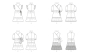 Patron Butterick 6887 robe enfant, taille 89-119cm, en français