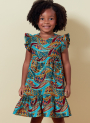 Patron Butterick 6887 robe enfant, taille 89-119cm, en français