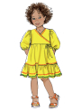 Patron Butterick 6887 robe enfant, taille 89-119cm, en français