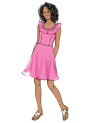 Patron Butterick 6888 combinaison / robe / combinaison courte fille, taille 128- 158, en français