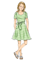 Patron Butterick 6888 combinaison / robe / combinaison courte fille, taille 128- 158, en français