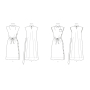 Patron Butterick 6889 robe rétro femme, taille 42-50, en français