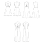 Naaipatroon Butterick 6893 jurk en jumpsuit, maat 32-40, Dui/En/Fr