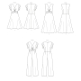 Naaipatroon Butterick 6893 jurk en jumpsuit, maat 42-50, Dui/En/Fr