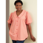 Naaipatroon Butterick 6896 blouse, maat 46-54, Dui/En/Fr