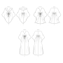 Patron Butterick 6900 robe tunique caftan femme, taille 34-42, en français
