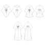 Patron Butterick 6900 robe tunique caftan femme, taille 44-52, en français
