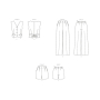 Naaipatroon Butterick 6901 combinatie, maat 42-50, Dui/En/Fr