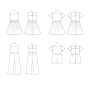 Patron Butterick 6908 combinaison robe enfants, taille 127-155 cm, en français