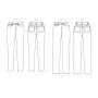 Naaipatroon Butterick 6911 Jeans, maat 30-38, Dui/En/Fr