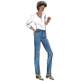 Naaipatroon Butterick 6911 Jeans, maat 30-38, Dui/En/Fr
