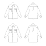 Schnittmuster Butterick 6916 Hemdjacke