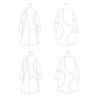 Patron Butterick 6919 manteau femme, taille 34-42, en français