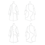 Patron Butterick 6919 manteau femme, taille 42-50, en français