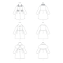 Patron Butterick 6921 manteau enfant, taille 119-132 cm, en français
