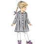 Patron Butterick 6921 manteau enfant, taille 119-132 cm, en français