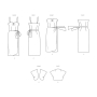 Patron Butterick 6923 robe rétro femme, taille 34-42, en français