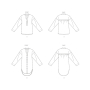 Naaipatroon Butterick 6929 blouse, maat 44-52, Dui/En/Fr