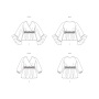 Naaipatroon Butterick 6931 blouse, maat 46-54, Dui/En/Fr