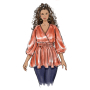 Naaipatroon Butterick 6931 blouse, maat 46-54, Dui/En/Fr