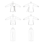 Naaipatroon Butterick 6932 combinatie, maat 44-52, Dui/En/Fr