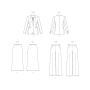 Naaipatroon Butterick 6933 combinatie, maat 34-42, Dui/En/Fr