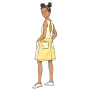 Patron Butterick 6937 combinaison robe enfants, taille 3-6 ans, en français