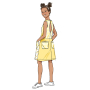 Patron Butterick 6937 combinaison robe enfants, taille 7-14 ans, en français
