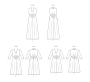 Patron Butterick 6941 robe femme, taille 46-54, en français