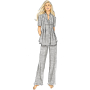 Naaipatroon Butterick 6945 top, jurk en broek, maat 34-42, Dui/En/Fr