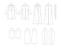 Naaipatroon Butterick 6948 jas, broek, jurk en top, maat 34-42, Dui/En/Fr